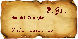 Monoki Zselyke névjegykártya